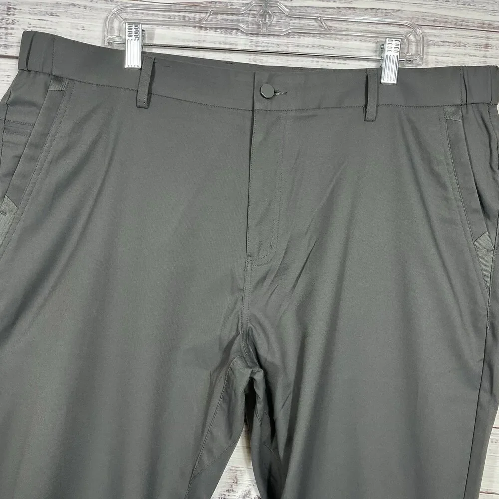 Jack Archer Pants Jetsetter Mens 40x30 Gray Slim Fit Performance Golf Chino
